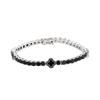 Pulsera nueva europea y americana, cadena de tenis con trébol de cuatro hojas y circonitas, collar de cadena de clavícula delicado y de alta gama para mujer