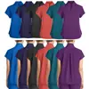 Uniformes de trabalho em poliéster com impressão digital personalizada para equipe médica, impressão de números de funcionário, uniformes de maternidade e cuidados infantis, roupas para lavar as mãos, pequenos lotes, sem quantidade mínima de pedido
