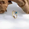 Anel Olho de Diabo de Personalidade Exagerada Transfronteiriço Europa e Estados Unidos Simples Versátil Nicho High-End Exquisito Anel de Diamante