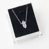 Piedra Natural Amatista Hexagonal de Doble Punta Cono Colgante Piedra Semipreciosa Colgante Tridimensional Accesorios para Colgante de Collar DIY Transfronterizo