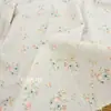 [Floral Duplo Fresco] Sarja de Algodão Escovado, Amigo da Pele e Macio, Roupas Infantis, Roupas de Casa, Cortinas e Almofadas
