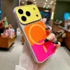 Funda de Bloques de Color Estilo Europeo y Americano Que se Transforma Instantáneamente en 18, Adecuada para Funda de Teléfono Apple 17 Pro Max, iPhone 18 Pro Cobertura Total, Atracción Magnética 16/15