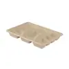 Caixa de Almoço Descartável de Polpa de Cana-de-Açúcar Caixa de Embalagem Biodegradável para Levar Caixa de Almoço de Polpa de Papel Tigela para Hambúrguer Salada