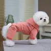 Roupas para animais de estimação, roupas à prova de vento e à prova d'água para animais de estimação, roupas para cães, macacão de quatro patas 26, macacão de quatro patas à prova de vento para montanhismo