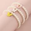 Pulsera infantil diseño nicho colgante mariposa pulsera perla niña amigas verano nueva pulsera pulsera joyería
