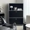 Gabinete Combinado Módulo U Estilo Coreano Bauhaus Ins Style Cama Metálica Vintage Mesita de Noche Acero Inoxidable Aparador Lateral