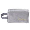 Bolsa de cosméticos de franela de estilo coreano para mujer, bolsa de almacenamiento de maquillaje de franela portátil de gran capacidad, bolsa de lápiz labial para mujer, novedad de 2021