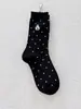 Nuevos Calcetines Grises 2024 para Mujer con Lunares, Avión, Perro de Dibujos Animados, Transpirables, Calcetines de Algodón para Mujer, Calcetines de Caña Media, Absorbentes y Transpirables