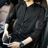 Ventas directas de fábrica 2022 ropa de malla transpirable casual para hombre ropa ligera de protección solar ropa de protección solar hueca con cuello alto para hombre