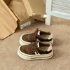 Novedades Otoño 2026 Zapatos Retro Estilo Maillard Color Café con Suela Gruesa para Mujer Plataforma que Aumenta la Altura Cordones Zapatos Casuales Deportivos