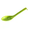 Cuchara de melamina crisantemo blanco trae riqueza imitación porcelana mango largo cuchara de sopa plástico cuchara pequeña olla caliente cazuela restaurante cuchara para condimentos cuchara con gancho curvo