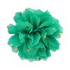 Rollo de lunares florales de alto brillo de 10 cm, adornos de mascota de gasa de lunares, tocado de flor para niños, flor, 32 colores en stock