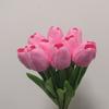 PU Tulipa simulação toque flor de tulipa enfeites de decoração para casa adereços para fotografia de casamento flores artificiais atacado