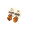 Estilo europeo y americano, transfronterizos, aretes colgantes con dije de lágrima de madera color café, con un diseño único y elegante, estilo minimalista, y un toque de lujo y sofisticación, perfectos para mujeres