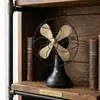 Comestibles Zakka, Decoraciones para el Hogar, Adornos Artesanales, Artesanía Vintage y Desgastada, Ventilador Eléctrico