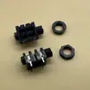 Soquete de microfone 6,35 soquete de canal único/duplo base de vídeo para microfone base de áudio vertical para microfone de vídeo