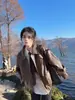 Chaqueta de Cuero para Hombre 2025 Primavera Otoño Moderna Retro Americana Desgastada Genial Ambiente de Alta Gama Estilo Callejero Chaqueta de Cuero Holgada Marrón