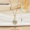 Collar de Gota de Agua de Zirconia para Mujer Verano Lujo Accesible Diseño de Nicho Geométrico No se Desvanece Cadena para Clavícula Accesorios Pequeños Fragantes