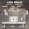 Mesa de cama dobrável com altura ajustável, mesa de escrita simples para estudantes de dormitório, mesa de estudo com suporte de altura ajustável