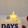 Lámpara de Velas Electrónica LED Mini Luz Cálida Simulación Creativa Habitación Mesita de Noche Luz Nocturna Portátil Atmósfera Adorno Pequeño