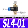 Conector Neumático SL8-02 Válvula de Aceleración SL6-01 Válvula de Control de Velocidad SL4-M5 Control de Velocidad Manguera de Aire SL10-03 SL12-04