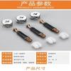Conector tres en uno plástico de montaje rápido varilla accesorio dos en uno montaje muebles gabinetes 12 mm aleación bloqueo rueda excéntrica