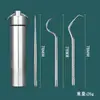 Juego de Palillos de Dientes Interdentales de Acero Inoxidable 304, Ganchillo, Palillo para Recoger Dientes, Aguja Palillo de Dientes, Herramienta Portátil para Limpieza Dental