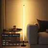Lámpara de pie Ins Simple Escandinava LED Sala de estar Dormitorio Lámpara de mesita de noche Vertical Lámpara de pie de esquina Control remoto Lámpara de ambiente