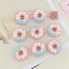 Tendencia de Tiktok Crema Color Pesado Pintado a Mano Rosquilla Cuentas Sueltas DIY Cadena para Teléfono Llavero Accesorio Materiales