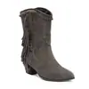 Zapatos versátiles de color liso para mujer talla grande para otoño e invierno, botas de media caña para mujer con punta redonda, estilo Martin, ligeras, sin cordones, de tacón alto.
