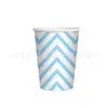 En stock patrón de ola azul vajilla desechable para fiesta plato de papel traje para fiesta de cumpleaños infantil suministros para fiesta decoración