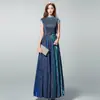 Vestido de Noite Feminino Primavera e Outono Novo Banquete Nobre Socialite Emagrecedor Elegante Vestido de Anfitriã Elegante Longo Feminino