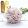 Fabricantes de origem bola de banho gradiente de cor bola de banho bicolor flor de banho rede super macia espumante não solta bola de banho grande