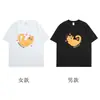 Algodón Puro Peinado Ajustado Atuendos Únicos para Pareja para Hombres y Mujeres, Diseño de Moda de Verano, Camisetas de Manga Corta Súper Populares