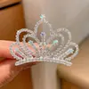 Diadema de Corona para Princesa Infantil con Perlas, Goma Elástica para el Cabello, Cuerda para el Cabello de Niña, Cuerda Elástica de Alta Elasticidad, Accesorio para Moño