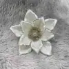 Decoraciones de Flores de Navidad Accesorios Hechos a Mano para Árbol de Navidad Flores de Simulación Flores de Navidad Modernas y Sencillas Decoración del Hogar Flores de Navidad