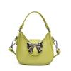 Bolso de Mano para Niños con Lazo Bolso de Axila Niche de Estilo Coreano de Moda Trendy Nuevo para Mujeres 2024 Estilo Bolso Cruzado