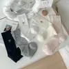 Calcetines Estilo Ballet para Mujer Primavera y Verano Medias Finas Calcetines de Felpa Miu con Lazo Algodón Transpirables de Malla Niñas