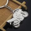 Llavero plano de metal para motocicleta personalizado, llaveros de regalo de metal creativos, logo grabado