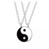Explosiones Transfronterizas de AliExpress Pulsera Tejida de Aleación Tai Chi Dragón Hecho a Mano Tótem Collar Tai Chi Cuerda de Mano Tejida con Diamantes