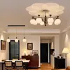 Lustre Vintage Estilo Francês para Sala de Estar, Luminária Retro Americana para Salão Principal, Iluminação Mágica de Feijão para Quarto de Pousada, Showroom