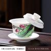 Bule de Jade Três Peças com Tampa Conjunto de Chá Kung Fu para Casa Infusor de Chá Antiescaldante 360º A Saída de Água Pode Ser Personalizada com Logo