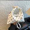 Bolso de Mano Nicho con Lazo Versión Coreana Bolso Dumpling para Mujer 2025 Otoño Nuevo Moderno Versátil Elegante Bolso Bandolera de un Solo Hombro
