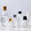 Frascos Dispensadores de Cosméticos de Vidro Transparente, Acessórios de Múltiplas Especificações, Frascos Vazios, Frascos de Vidro Espessado, Frascos de Alto Valor para Óleos Essenciais e Fragrâncias