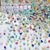 Novo Flash 6*10mm Fundo Plano Forma de Vírgula Cristal Vidro Nail Art Diamante Nail Art Joia Usável Unha Atacado
