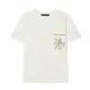 Roupas Femininas Transfronteiriças Verão 2026 Nova Moda Camiseta Estilosa Bordada de Manga Curta + Calça de Corte Reto Conjunto Casual para Mulheres