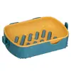 Caja de jabón multiusos con gancho, grande para el hogar, baño, creativa, sin perforaciones, estante de canasta de drenaje