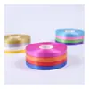 Ventas Directas de Fábrica Cinta de Color Decorativa de 0.8cm*50m Flor para Regalo Flor Rosa Empaque de Flores Cinta Tejida Decoración de Coche de Boda