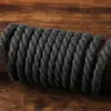 Cuerda de algodón de tres cabos para manualidades, cuerda decorativa blanca, cuerda de unión tejida a mano, cuerda de cáñamo gruesa, cuerda para bolsa de cordón, cuerda fina torcida resistente al desgaste