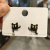 Brincos de Pressão Sem Furo, Brincos Fofos de Gato Preto Y2K, Doce e Descolado Nicho de Luxo Novo Estilo 2025 com Estilo Único